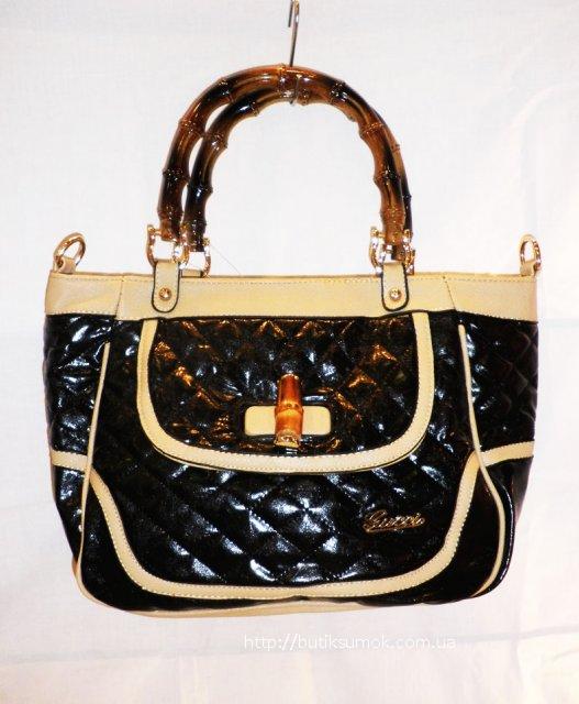Женская сумка Gucci Bamboo Black