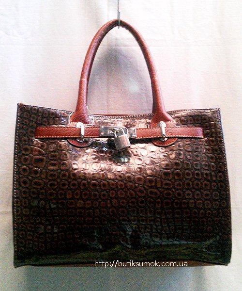 Женская сумка Hermes Classic SnakeBrown