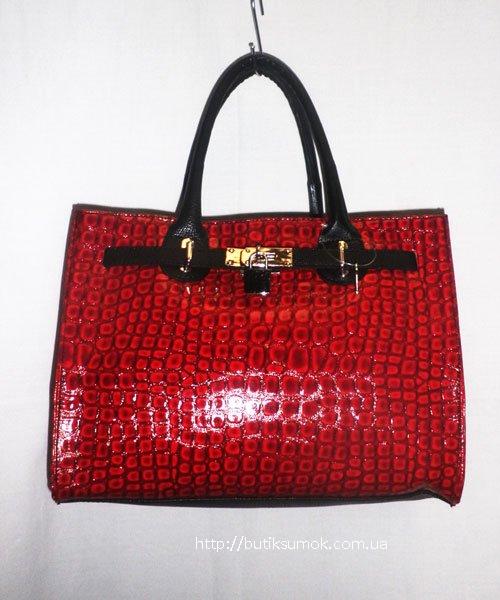 Женская сумка Hermes Classic SnakeRed