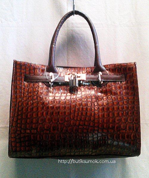 Женская сумка Hermes Classic SnakeLightBrown