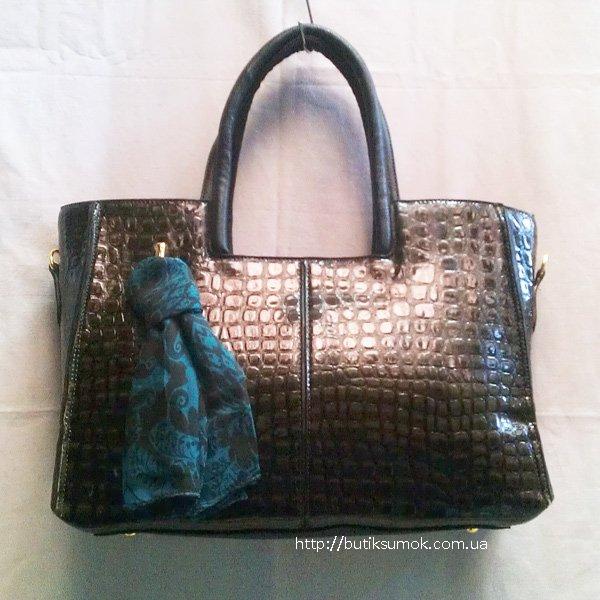 Женская сумка Salvatore Ferragamo SnakeDarkGreen