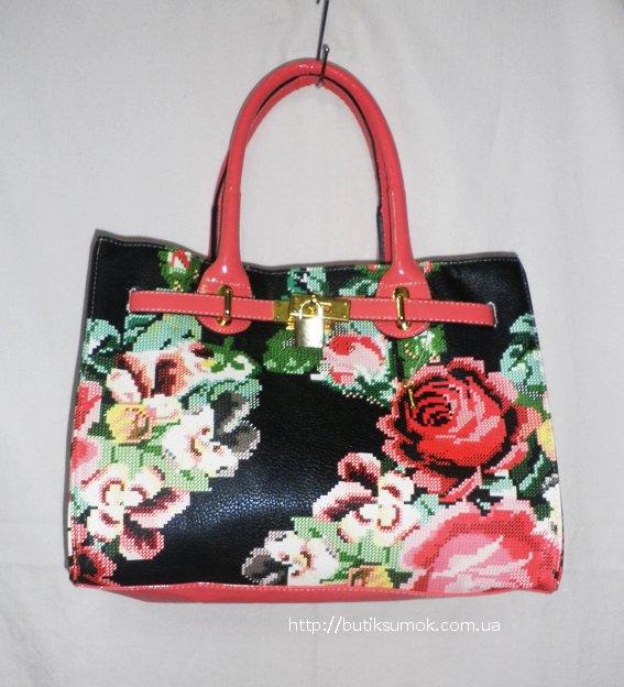 Женская сумка Hermes MultiFloral Corall 167