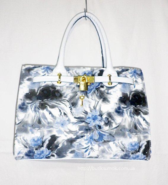 Женская сумка Hermes Floral White 167