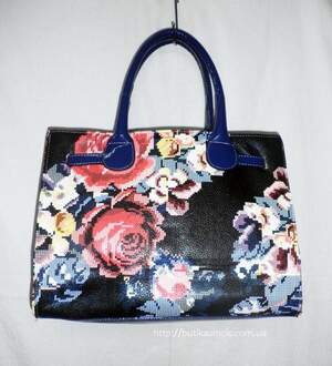 Женская сумка Hermes MultiFloral Navy 167