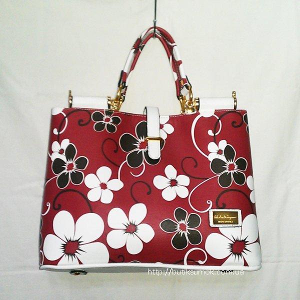 Женская сумка Salvatore Ferragamo Bordo Blossom 250