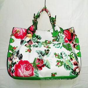 Женская сумка Tommy Hilfiger White-Green-MultiFloral 246