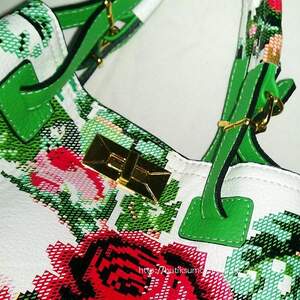 Женская сумка Tommy Hilfiger White-Green-MultiFloral 246