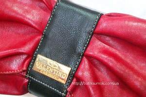 Женская сумка-клатч Valentino Garavani Red/Black #444