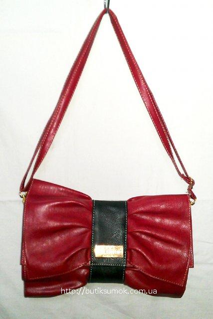 Женская сумка-клатч Valentino Garavani Red/Black #444