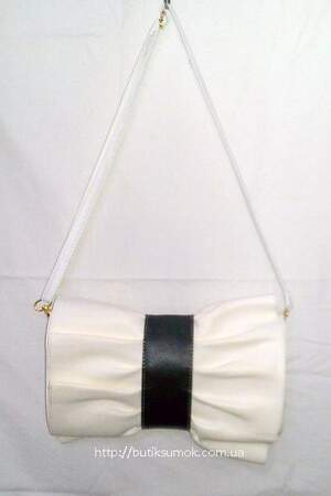 Женская сумка-клатч Valentino Garavani White/Black #444