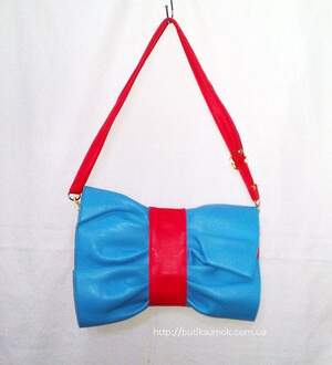 Женская сумка-клатч Valentino Garavani Blue/Red #444