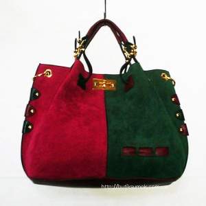 Женская сумка Tommy Hilfiger Suede-Pink-Green #246