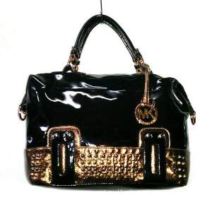 Женская сумка Michael Kors Shelma Black Lack #503