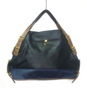 Женская сумка Michael Kors Glory Black/D.Blue #311
