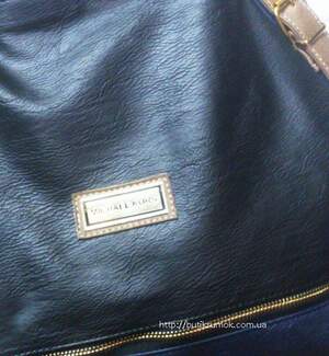 Женская сумка Michael Kors Glory Black/D.Blue #311