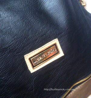 Женская сумка Michael Kors Glory Black/Khaki #311