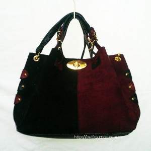 Женская сумка Tommy Hilfiger Suede-Black-Cherry #246